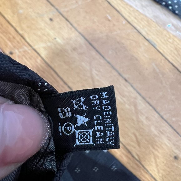 Vintage Dior Silk Black Motif Tie - Picture 6 of 7